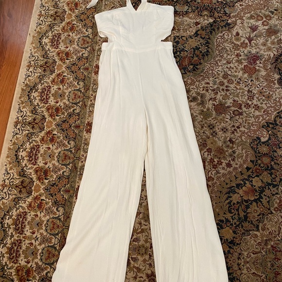 Pants - Elegant Cream Jumpsuit